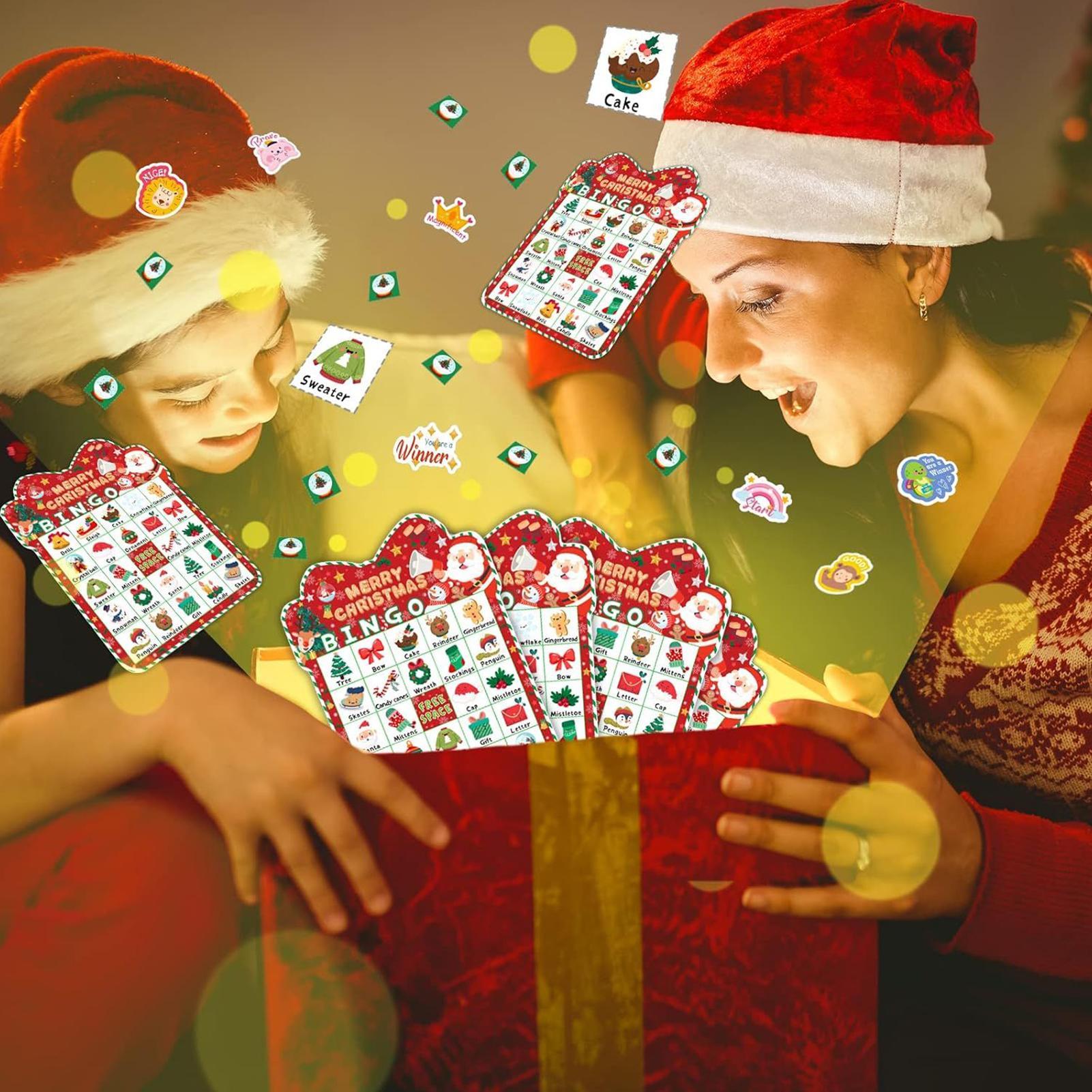 Party Games Bingo - بطاقات عيد الميلاد البنغو للأطفال عيد