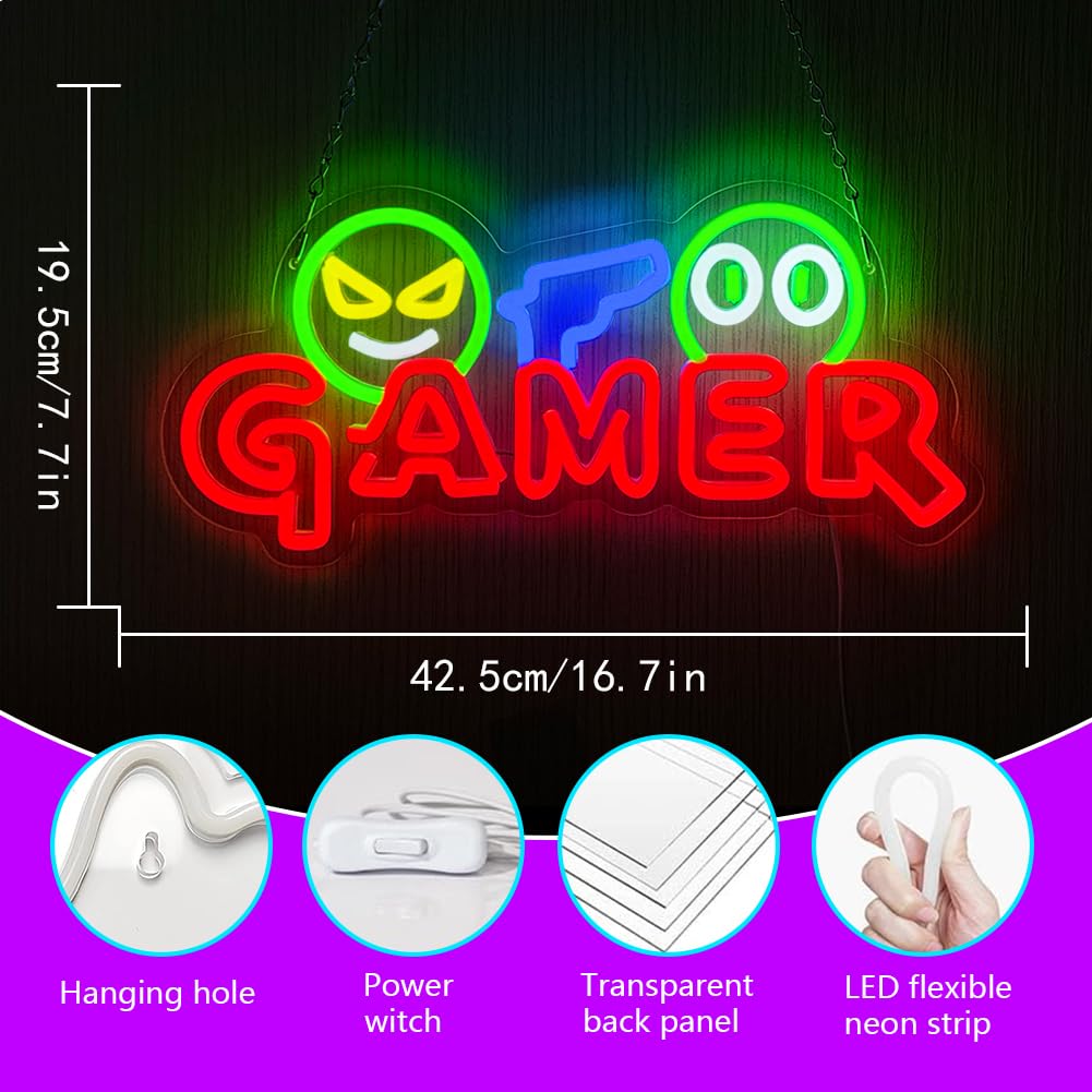 لافتة نيون LED للألعاب قابلة ل - مراجعة Party Games School وسعره