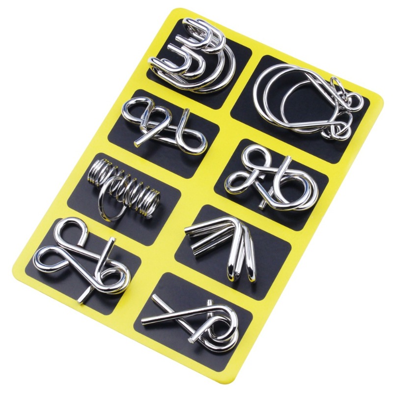 مجموعة ألغاز معدنية من 8 قطع،  - مراجعة Party Games Board Game وسعره