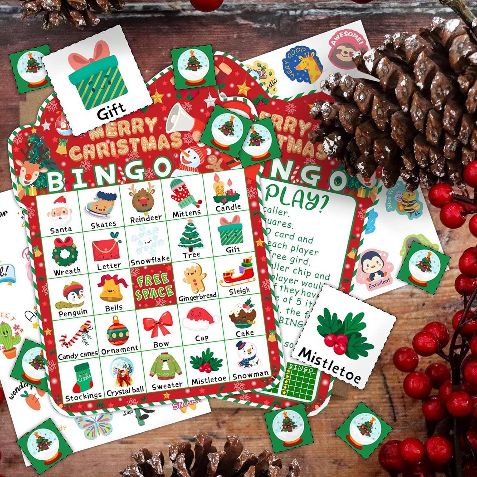 بطاقات عيد الميلاد البنغو للأط - مراجعة Party Games Bingo وسعره