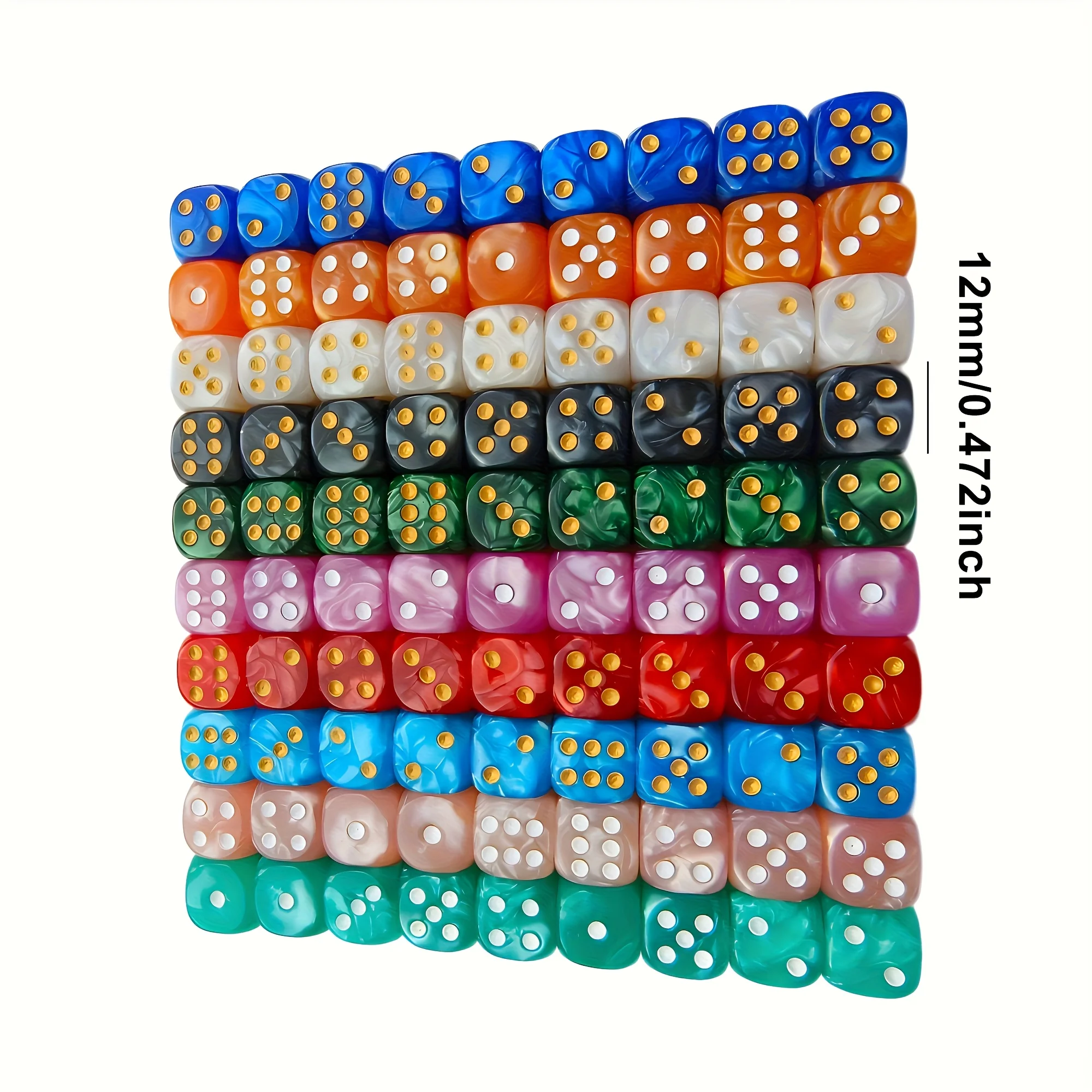 10 قطع من مكعبات النرد D6 اللؤ - مراجعة Party Games Board Game وسعره