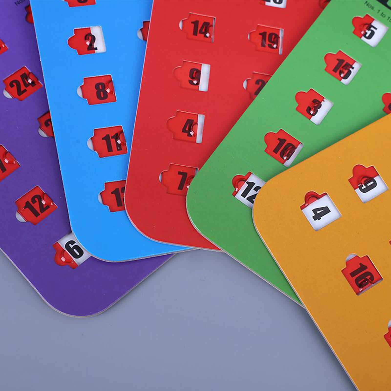 5 قطع من بطاقات لعبة البينجو ا - مراجعة Party Games School وسعره