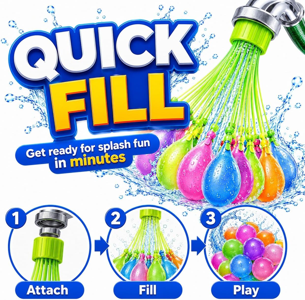 بالونات مائية سريعة التعبئة وذ - مراجعة Quick Games Party وسعره