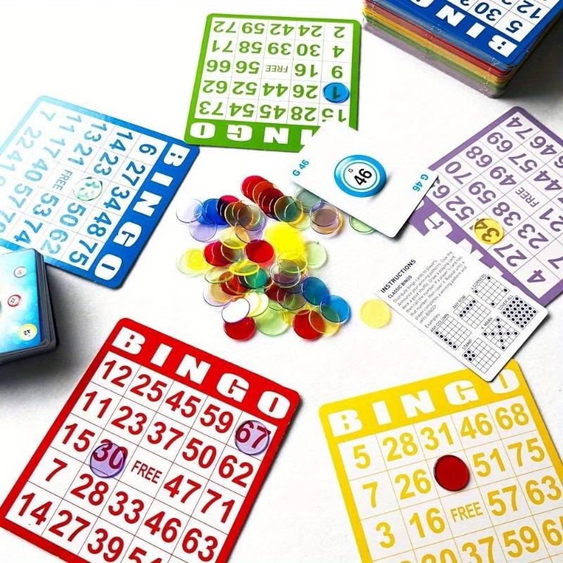50/100 قطعة من بطاقات البينجو  - مراجعة Party Games Bingo وسعره