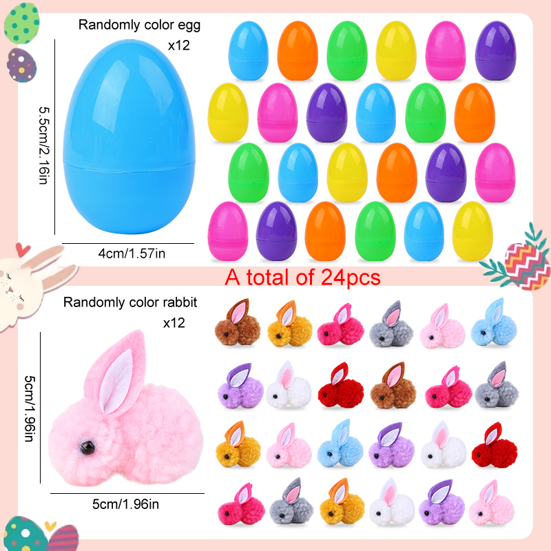 24/48 قطعة بيضة عيد الفصح لطيف - مراجعة Party Games Egg وسعره