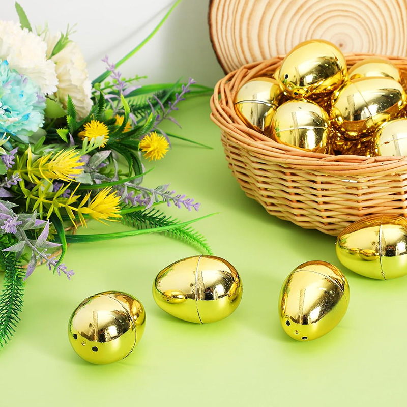 6-24 قطعة بيض عيد الفصح الذهبي - مراجعة Party Games Egg وسعره
